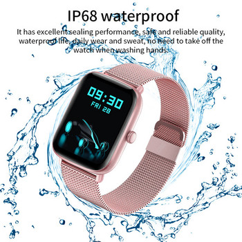 2022 LIGE Нов дамски смарт часовник Монитор на сърдечния ритъм Здраве Спортни часовници Живот Водоустойчив дамски смарт часовник за телефон Huawei Apple