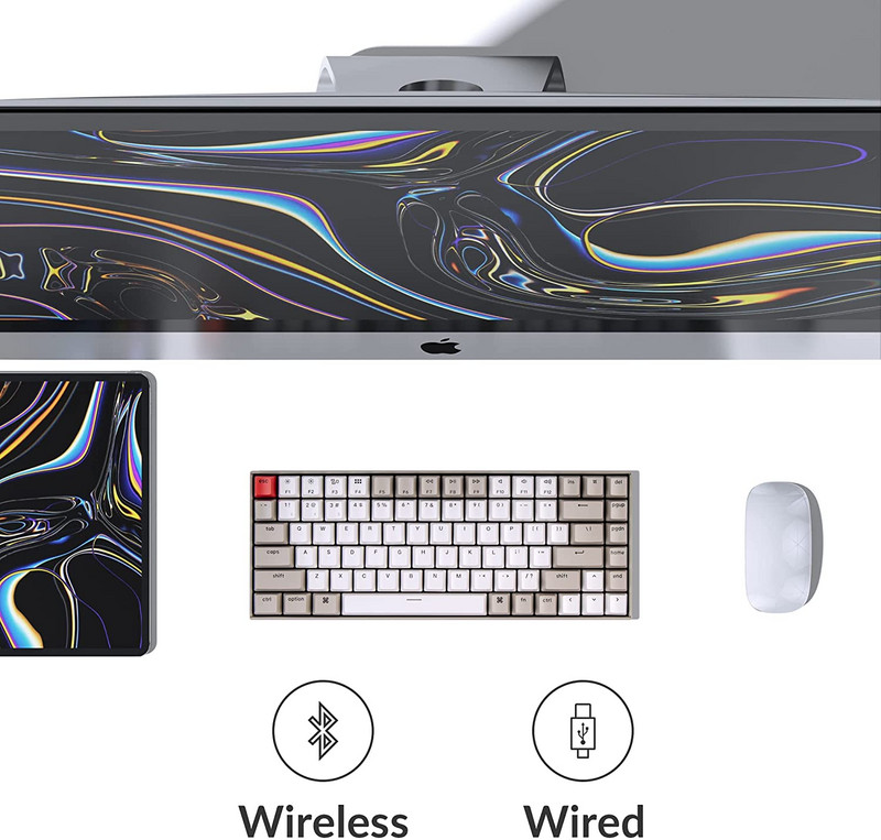 Keychron K2 K 75% izkārtojums 84 taustiņi Bluetooth bezvadu mehāniskā spēļu tastatūra daudzuzdevumu veikšanai C tipa vadu bez fona apgaismojuma operētājsistēmai Mac