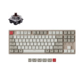 Keychron K8 L 87-tipka Tenkeyless Layout Bežična Bluetooth mehanička gaming tipkovnica Višezadaćnost Tip-C žičani aluminijski okvir