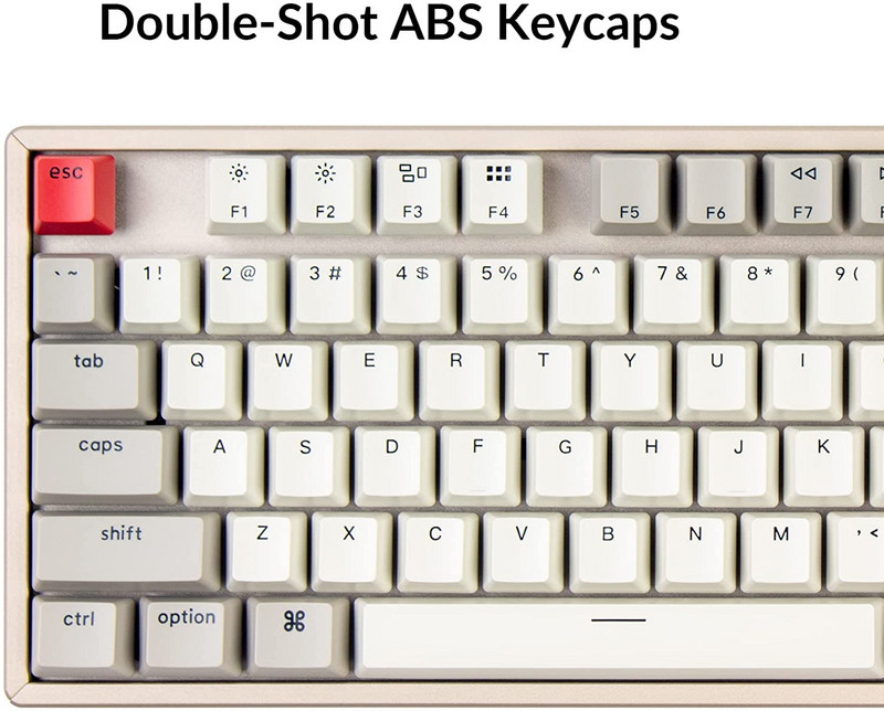 Keychron K8 L 87-tipka Tenkeyless Layout Bežična Bluetooth mehanička gaming tipkovnica Višezadaćnost Tip-C žičani aluminijski okvir