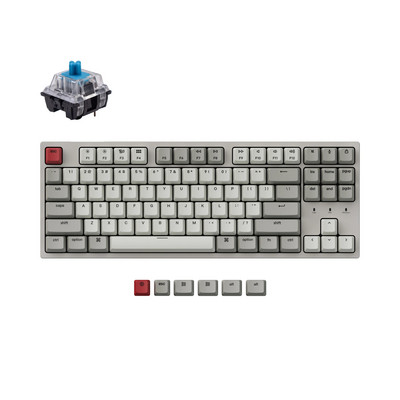 Keychron C1 MXZ Žičana mehanička tipkovnica u retro boji Tenkeyless prekidač s 87 tipki zamjenjivim na radnom mjestu za Windows Mac
