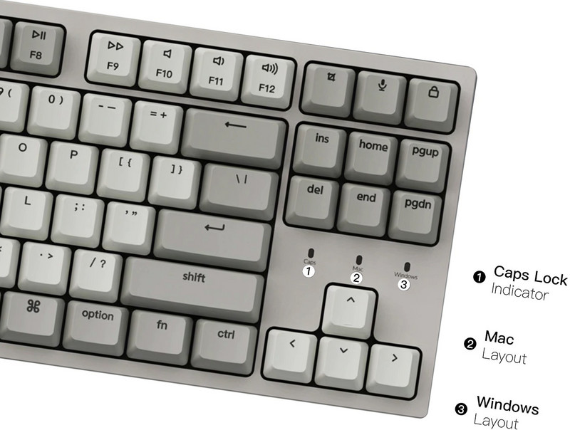 Keychron C1 MXZ Žičana mehanička tipkovnica u retro boji Tenkeyless prekidač s 87 tipki zamjenjivim na radnom mjestu za Windows Mac