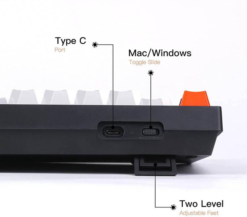 Keychron C1 MXZ Žičana mehanička tipkovnica u retro boji Tenkeyless prekidač s 87 tipki zamjenjivim na radnom mjestu za Windows Mac