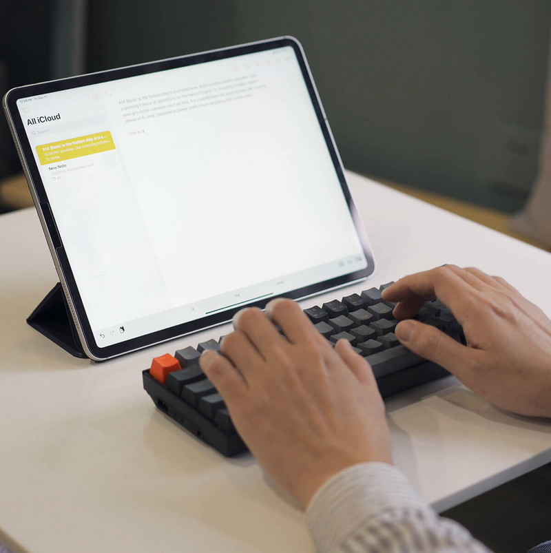 Keychron K12 G Tastatură mecanică fără fir Bluetooth cu iluminare de fundal albă Gateron interschimbabilă la cald pentru Mac Windows