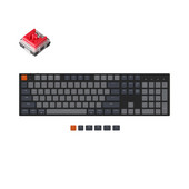 Keychron K5 D ultra-tanka bežična mehanička tipkovnica s bijelim pozadinskim osvjetljenjem i zamjenjivim optičkim prekidačem niskog profila za Mac Windows