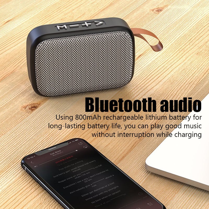 Vezeték nélküli Bluetooth hangszóró mélynyomó támogatás TF kártya kis rádiólejátszó kültéri hordozható sport audio támogatás 32 GB mini hangdoboz