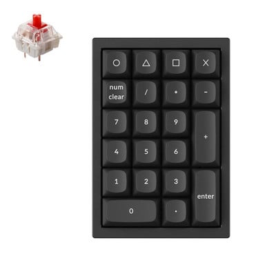 Keychron Q0 QMK Tampă numerică personalizată complet asamblată cu comutator Gateron G Pro