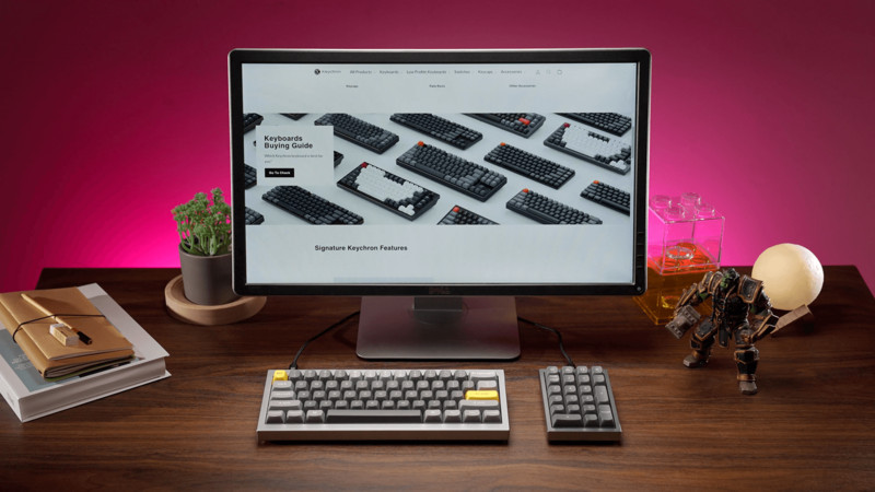 „Keychron Q0 QMK“ pilnai surinkta pasirinktinė skaičių klaviatūra su „Gateron G Pro“ jungikliu