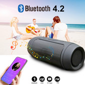 Difuzor portabil, compatibil Bluetooth, în aer liber, impermeabil, 3D, difuzor stereo, sistem de sunet fără fir Suport radio FM