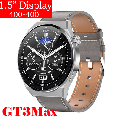 Έξυπνο ρολόι μεγάλης οθόνης 1,5 ιντσών για Huawei Xiaomi GT3 Smart Watch Men Android Bluetooth Call IP68 Blood Pressure Fitness Tracker