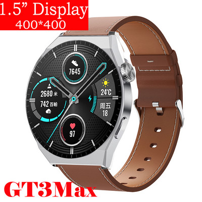 Έξυπνο ρολόι μεγάλης οθόνης 1,5 ιντσών για Huawei Xiaomi GT3 Smart Watch Men Android Bluetooth Call IP68 Blood Pressure Fitness Tracker