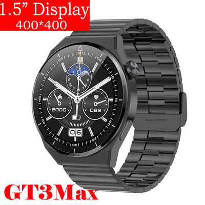 Έξυπνο ρολόι μεγάλης οθόνης 1,5 ιντσών για Huawei Xiaomi GT3 Smart Watch Men Android Bluetooth Call IP68 Blood Pressure Fitness Tracker