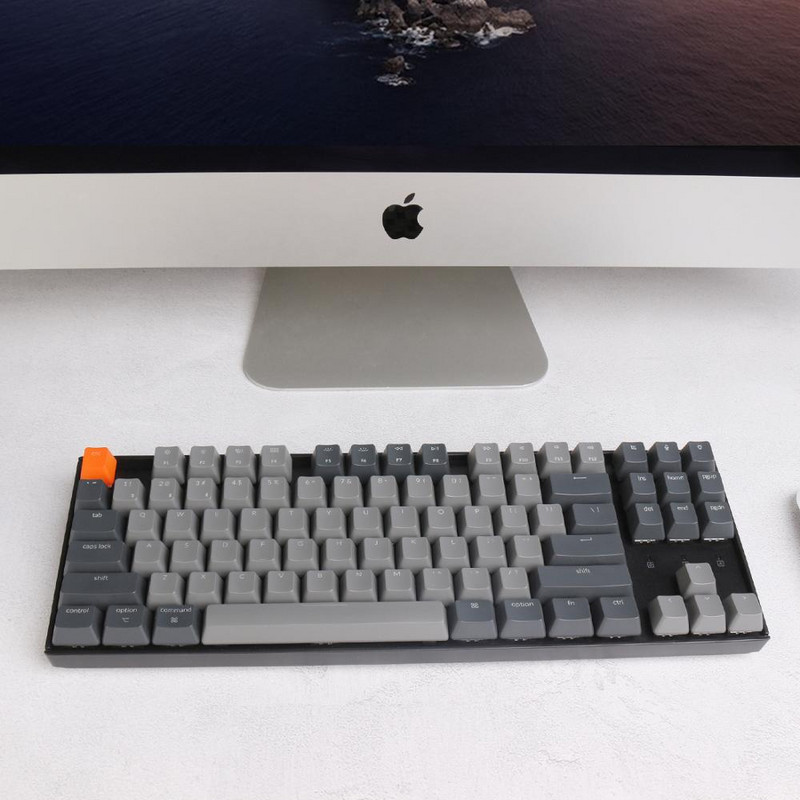Keychron K8 G Ασύρματο μηχανικό πληκτρολόγιο Bluetooth Gateron Πληκτρολόγιο με λευκό οπίσθιο φωτισμό με δυνατότητα εναλλαγής εναλλαγής για Mac