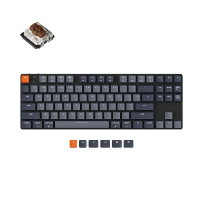 Keychron K1 SE Ένα ασύρματο μηχανικό πληκτρολόγιο Λευκός οπίσθιος φωτισμός Χαμηλού προφίλ Gateron Switch για Mac Windows