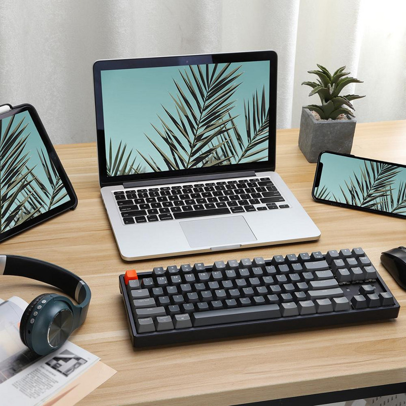 Keychron K8 C vezeték nélküli Bluetooth mechanikus billentyűzet Gateron Switch RGB háttérvilágítású alumínium keret Mac-hez
