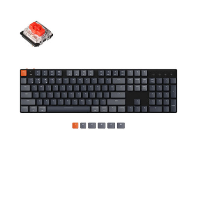 Keychron K5 SE B Ултра-тънка Bluetooth безжична механична клавиатура RGB подсветка с нисък профил Gateron Switch