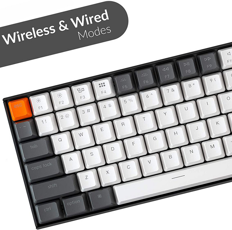 Keychron K2 BXH Bluetooth bežična mehanička tipkovnica s 84 tipke Gateron prekidač koji se može mijenjati na radnom mjestu RGB s pozadinskim osvjetljenjem za Mac Windows
