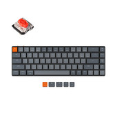 Keychron K7 Ultra-tanka bežična mehanička tipkovnica s Gateron prekidačem niskog profila s bijelim pozadinskim osvjetljenjem za Mac Windows