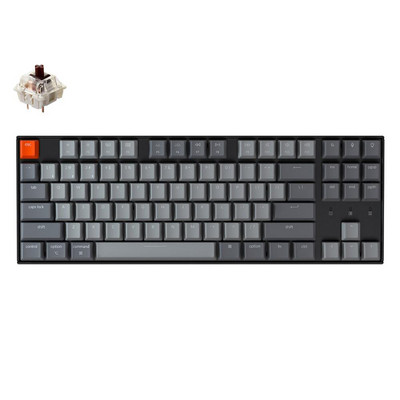 Keychron K8 B bežična Bluetooth mehanička tipkovnica s 87 tipki Gateron Switch RGB tipkovnica s pozadinskim osvjetljenjem za Mac Windows