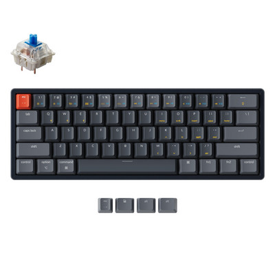Keychron K12 J Bluetooth bežična mehanička tipkovnica s RGB pozadinskim osvjetljenjem Gateron aluminijski okvir koji se može mijenjati na radnom mjestu za Mac Windows