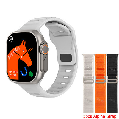 2022 DT8 Ultra Smart Watch Series 8 49mm Θήκη 1:1 2,0" HD Οθόνη Θερμόμετρο GPS Sports iwo Smartwatch Bluetooth Κλήση Αδιάβροχο