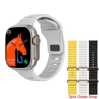 2022 DT8 Ultra Smart Watch Series 8 49mm Θήκη 1:1 2,0" HD Οθόνη Θερμόμετρο GPS Sports iwo Smartwatch Bluetooth Κλήση Αδιάβροχο