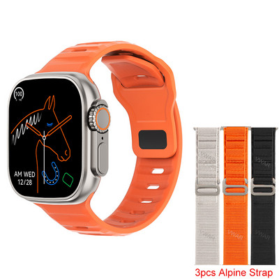 2022 DT8 Ultra Smart Watch Series 8 49mm Θήκη 1:1 2,0" HD Οθόνη Θερμόμετρο GPS Sports iwo Smartwatch Bluetooth Κλήση Αδιάβροχο