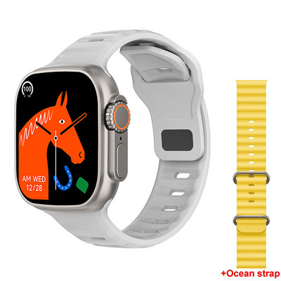 2022 DT8 Ultra Smart Watch Series 8 49mm Θήκη 1:1 2,0" HD Οθόνη Θερμόμετρο GPS Sports iwo Smartwatch Bluetooth Κλήση Αδιάβροχο