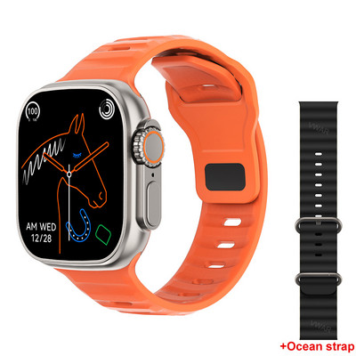 2022 DT8 Ultra Smart Watch Series 8 49mm Θήκη 1:1 2,0" HD Οθόνη Θερμόμετρο GPS Sports iwo Smartwatch Bluetooth Κλήση Αδιάβροχο