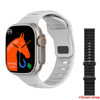 2022 DT8 Ultra Smart Watch Series 8 49mm Θήκη 1:1 2,0" HD Οθόνη Θερμόμετρο GPS Sports iwo Smartwatch Bluetooth Κλήση Αδιάβροχο