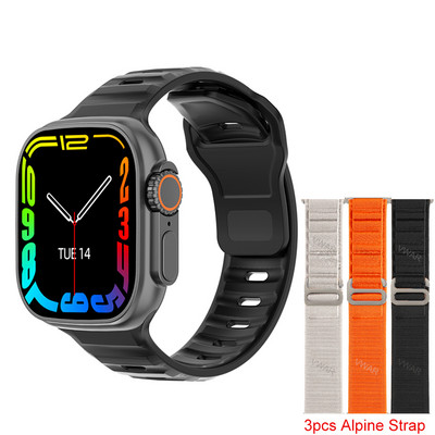 2022 DT8 Ultra Smart Watch Series 8 49mm Θήκη 1:1 2,0" HD Οθόνη Θερμόμετρο GPS Sports iwo Smartwatch Bluetooth Κλήση Αδιάβροχο