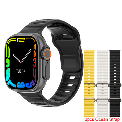 2022 DT8 Ultra Smart Watch Series 8 49mm Θήκη 1:1 2,0" HD Οθόνη Θερμόμετρο GPS Sports iwo Smartwatch Bluetooth Κλήση Αδιάβροχο