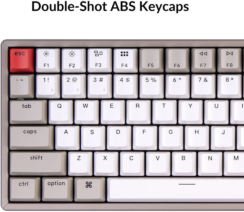 Keychron K2 L 75% Raspored 84 tipke Bežična mehanička tipkovnica za igranje Multitasking Type-C Žičani aluminijski okvir bez pozadinskog osvjetljenja