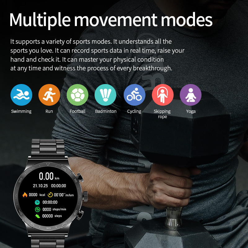 LIGE Νέο Bluetooth Call Smart Watch Men HD Full Touch Sports Fitness Βραχιόλι Αδιάβροχο Πολυτελές Ανδρικό SmartWatch για IOS Android