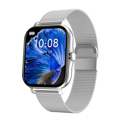 Έξυπνο ρολόι 1,69" Έγχρωμη οθόνη 1,69" Γυναικείες Άντρες Fitness Tracker Full Touch IP67 Αδιάβροχο Smartwatch 2023