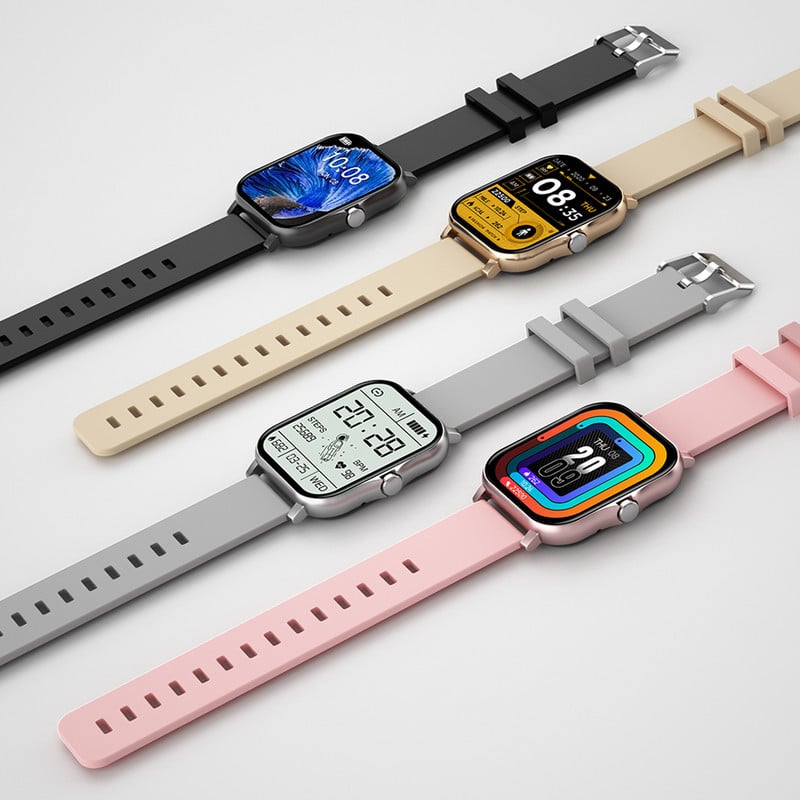 Έξυπνο ρολόι 1,69" Έγχρωμη οθόνη 1,69" Γυναικείες Άντρες Fitness Tracker Full Touch IP67 Αδιάβροχο Smartwatch 2023