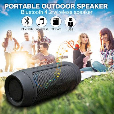 Waterproof Portable Speaker Mini Bluetooth Music Bass Speaker Subwoofer Outdoor Wireless Loudspeaker Sound Bar FM Radio TF Card