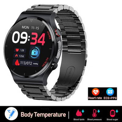2023 EKG+PPG Tervise nutikellad Meeste Vere glükoosisisaldus Südame löögisagedus Vererõhk Temperatuur Fitnessi jälgija Veekindel nutikell