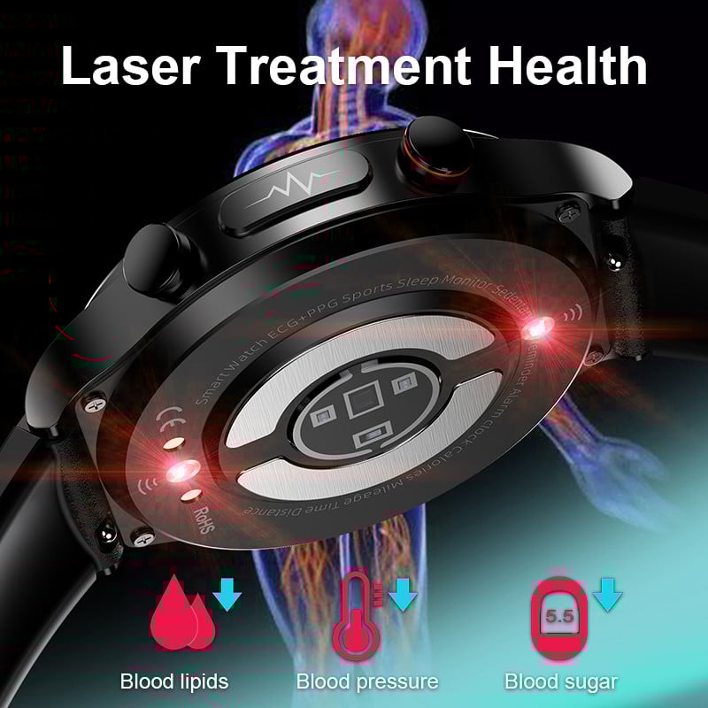 2023 ECG+PPG Zdravlje Pametni satovi Muškarci Glukoza u krvi Otkucaji srca Krvni tlak Temperatura Praćenje fitnessa Vodootporni pametni sat