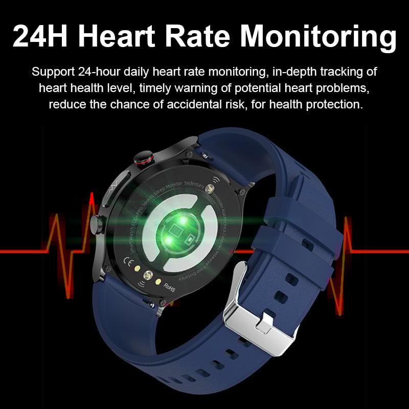 2023 ECG+PPG Zdravlje Pametni satovi Muškarci Glukoza u krvi Otkucaji srca Krvni tlak Temperatura Praćenje fitnessa Vodootporni pametni sat