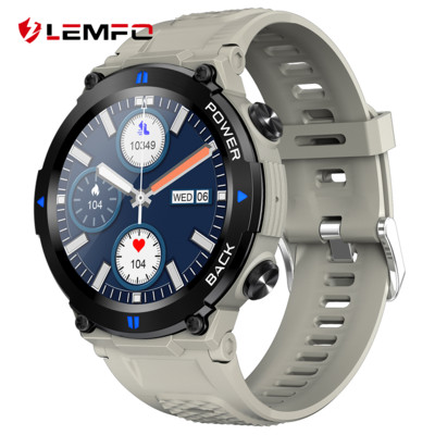 LEMFO Smart Watch Men Bluetooth Call Sport Fitness Kellad 400mAh nutikell 2023 Man 360*360 HD Full Touch Android iOS jaoks