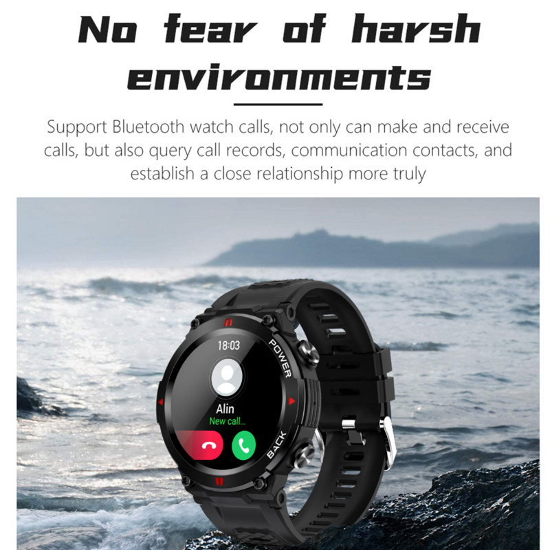 LEMFO Smart Watch Men Bluetooth Call Sport Fitness Kellad 400mAh nutikell 2023 Man 360*360 HD Full Touch Android iOS jaoks