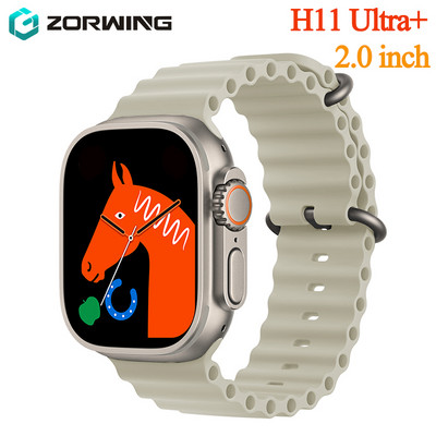 Νέο H11 Ultra+ 2,0 ιντσών Έξυπνο ρολόι 49mm Ανδρική Σειρά 8 NFC Ασύρματη φόρτιση Bluetooth Κλήση GPS Smartwatch Γυναικείο Real Screw