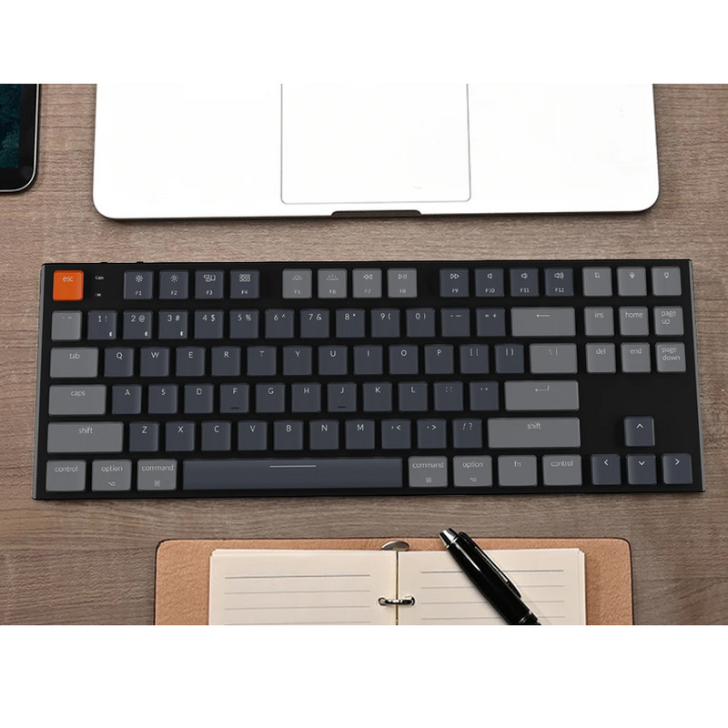 Keychron K1 B V5 87 Key Ultra-Thin ασύρματο Bluetooth USB Μηχανικός υπολογιστής Gateron Πληκτρολόγιο χαμηλού προφίλ με οπίσθιο φωτισμό RGB για Mac
