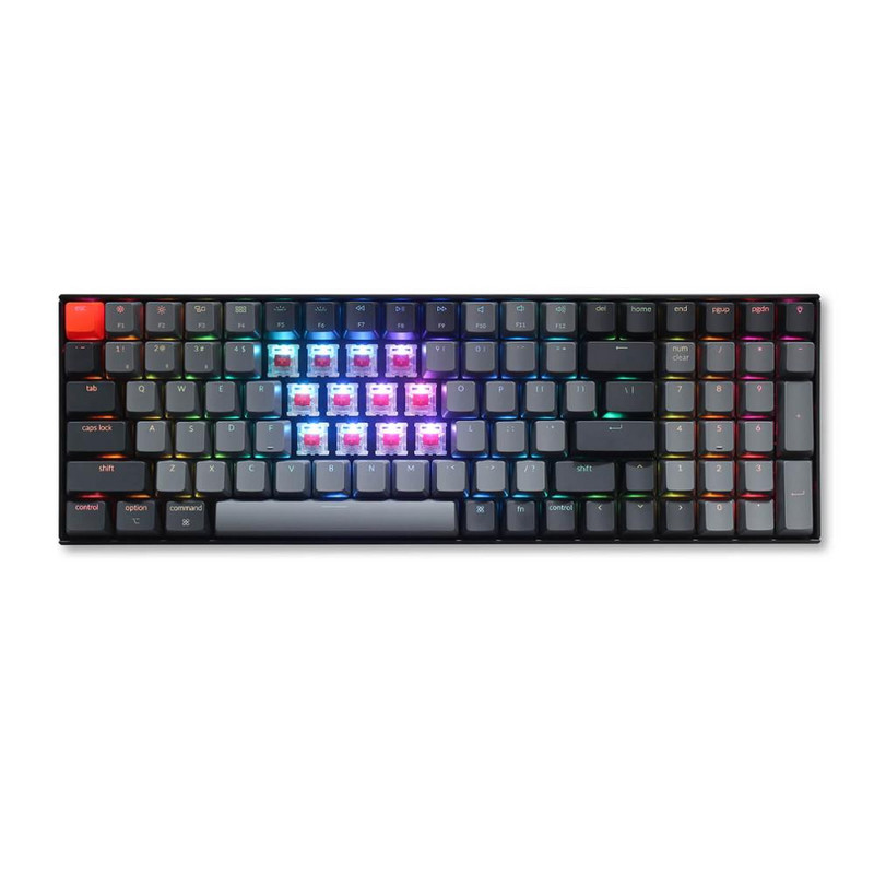 Keychron K4 C V2 Bluetooth bežična mehanička tipkovnica s RGB pozadinskim osvjetljenjem Gateron prekidač s aluminijskim okvirom Žičana USB igraća tipkovnica