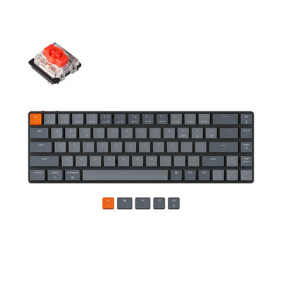 Keychron K7 G ultravékony vezeték nélküli mechanikus billentyűzet alacsony profilú Gateron kapcsoló üzem közben cserélhető fehér háttérvilágítás Mac Windows rendszerhez