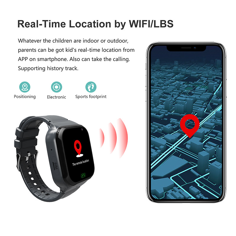 2022 Nou ceas inteligent GPS pentru copii Cameră HD Suport card sim 4G apel smartwatch Wifi Poziționare GPS pentru iPhone xiaomi copil copil + cutie