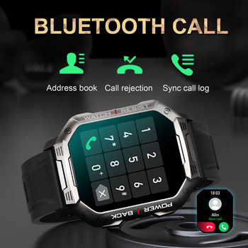 2022 Νέο Έξυπνο Ανδρικό Ρολόι Στρατιωτικό για Android Mi Ios Αδιάβροχα Ρολόγια Αδιάβροχα Ρολόγια Bluetooth Κλήση Smartwatch Fitness Tracker