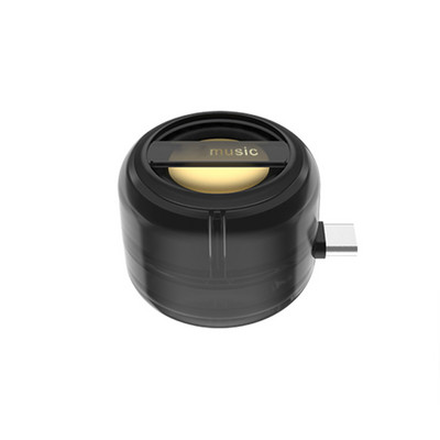 Pārnēsājams mini skaļrunis Universāls 3,5 mm ligzda mini skaņas kārba C tipa spraudnis mobilā tālruņa skaļruņa pastiprinātāja ārējie vadu skaļruņi