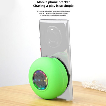 Μίνι ηχείο Bluetooth Φορητό αδιάβροχο βεντούζα ασύρματα ηχεία handsfree Φωτιζόμενο φως LED για ντους, πισίνα, αυτοκίνητο